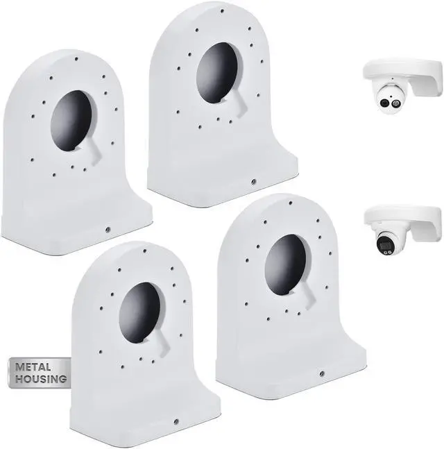 Main image of KU-PFB203W Aluminum Security Camera Wall Mount Bracket for Dah Dome