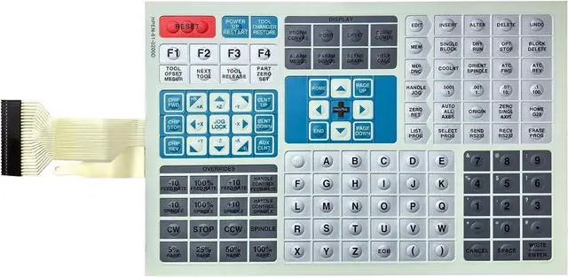 Main image of 61-0200 61-0200D 61-0200B Membrane Switch keypad for HAAS Mill VF0 VF1 VF2 VF3 VF4 Keypad Replacement