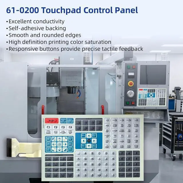 Alt view image 5 of 6 - 61-0200 61-0200D 61-0200B Membrane Switch keypad for HAAS Mill VF0 VF1 VF2 VF3 VF4 Keypad Replacement