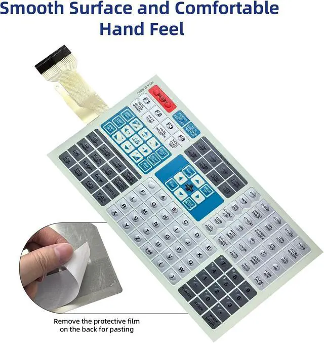 Alt view image 4 of 6 - 61-0200 61-0200D 61-0200B Membrane Switch keypad for HAAS Mill VF0 VF1 VF2 VF3 VF4 Keypad Replacement