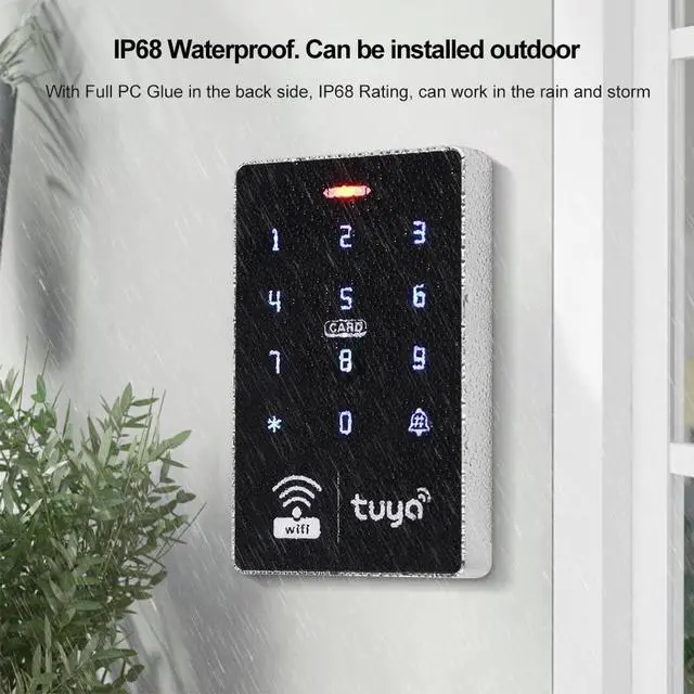 Alt view image 6 of 7 - LIBO Tuya Smart Access Control System with 400lb/180kg Magnetic Lock