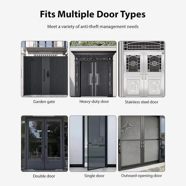 Alt view image 6 of 7 - Smart Lock WiFi Face Recognition Fingerprint TY APP 5 Unlock Methods Door Lock with Camera Waterproof Outdoor 2500mAh Rechargeable Battery for Office Home Bedroom Door