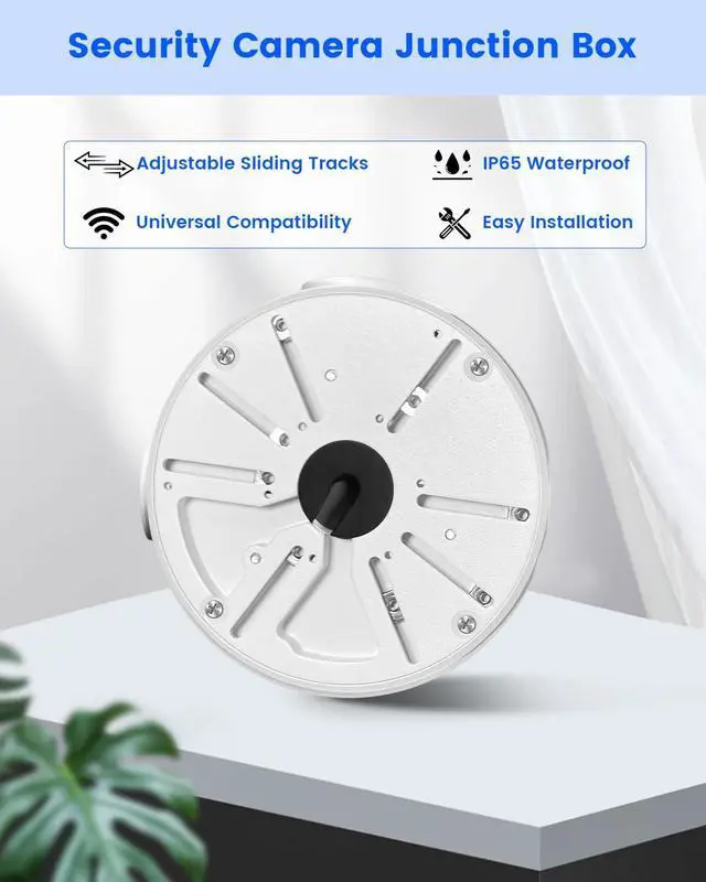 Alt view image 2 of 7 - Metal Universal Security Camera Junction Box, Cable Management Box