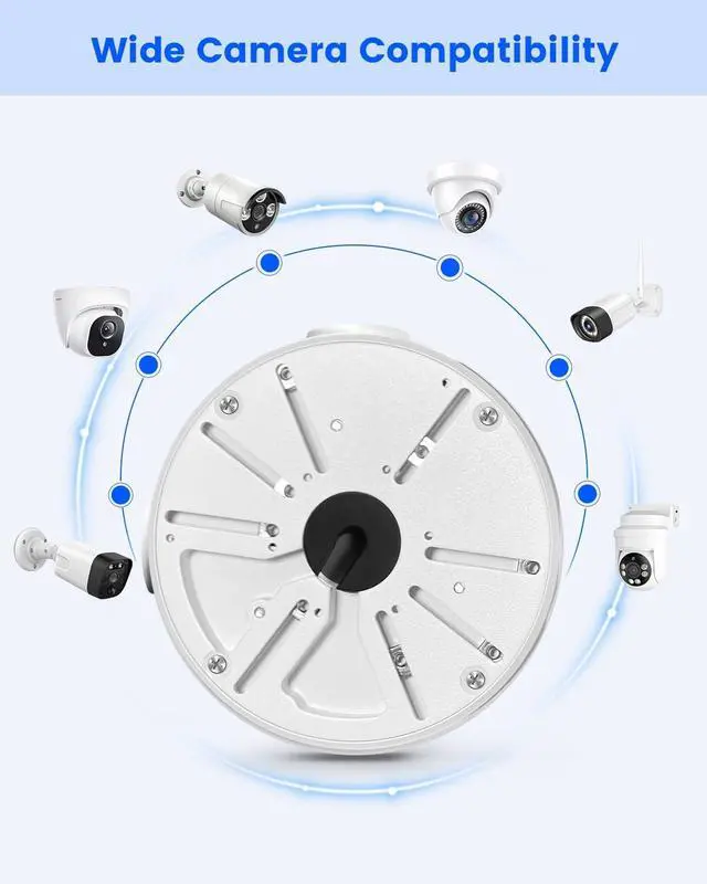 Alt view image 5 of 7 - Metal Universal Security Camera Junction Box, Cable Management Box
