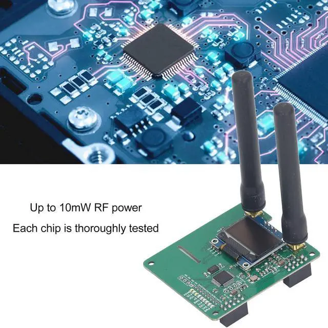 Alt view image 3 of 7 - Organic LED Dual Antenna Access Point Module for DMR YSF NXDN SLOT1 SLOT2, High Performance UHF VHF Dual Hat Plate for Pi, 32-bit Arm Processor,