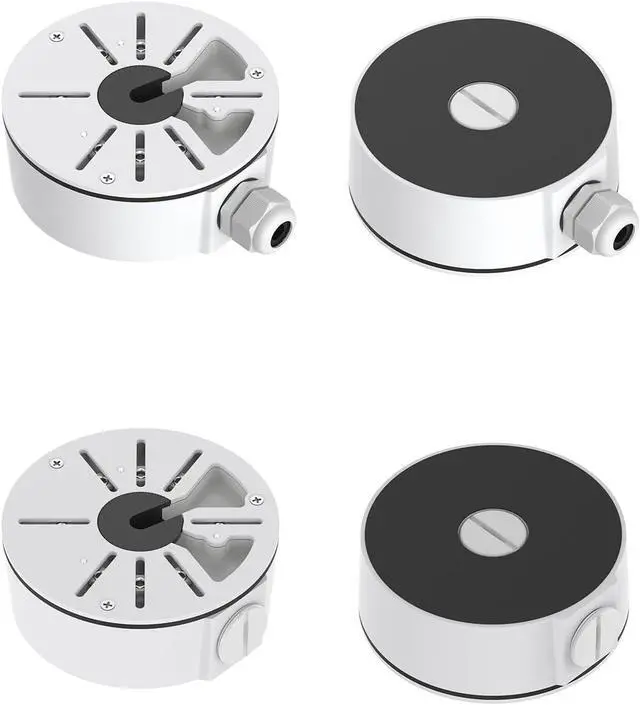 Alt view image 4 of 7 - Universal Bullet Security Camera Mount Bracket Hide Cable, Metal Electric Enclosure, Waterproof Outdoor Camera Cover, Base Junction Box for CCTV Cams (4 Pack)