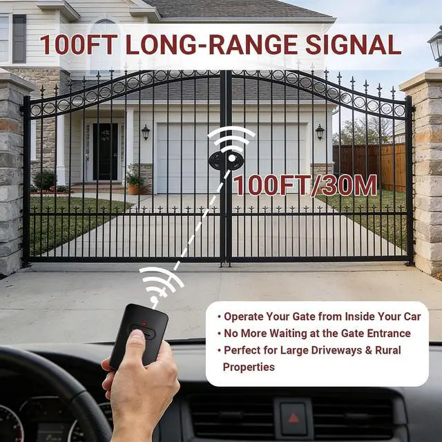 Alt view image 6 of 7 - FM137 Gate keypad Compatible with Mighty Mule Gate Opener Keypad for Mighty Mule Automatic Gate Openers 318mhz