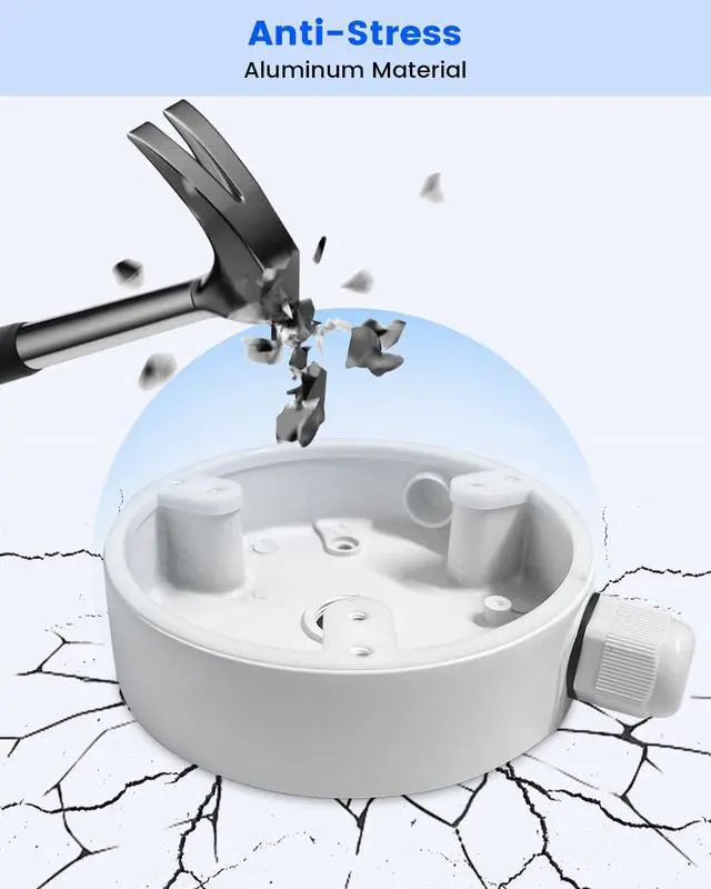 Alt view image 7 of 7 - KU-PFA137 Aluminum Security Camera Junction Box for Dah Dome Cameras