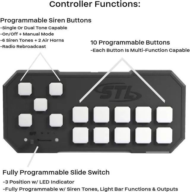 Alt view image 4 of 7 - IntelliSiren 2.0 Dual 100W Siren Control System