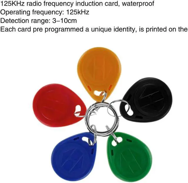 Alt view image 6 of 6 - RFID Access Control Kit with Weatherproof Cover7612 Metal (Zinc Alloy, 1000 Users) or T12 (1000 Users) Controller, Includes 10 Mixed Color ID Keyfobsfor Outdoor/Indoor Office, Home (7612)