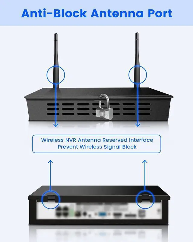 Alt view image 3 of 7 - Heavy Duty Steel DVR NVR Lock Box, Lockable CCTV Security Enclosure for POE Switch and Surveillance Camera System