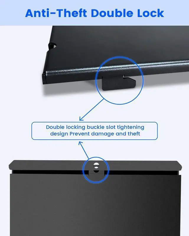 Alt view image 5 of 7 - Heavy Duty Steel DVR NVR Lock Box, Lockable CCTV Security Enclosure for POE Switch and Surveillance Camera System