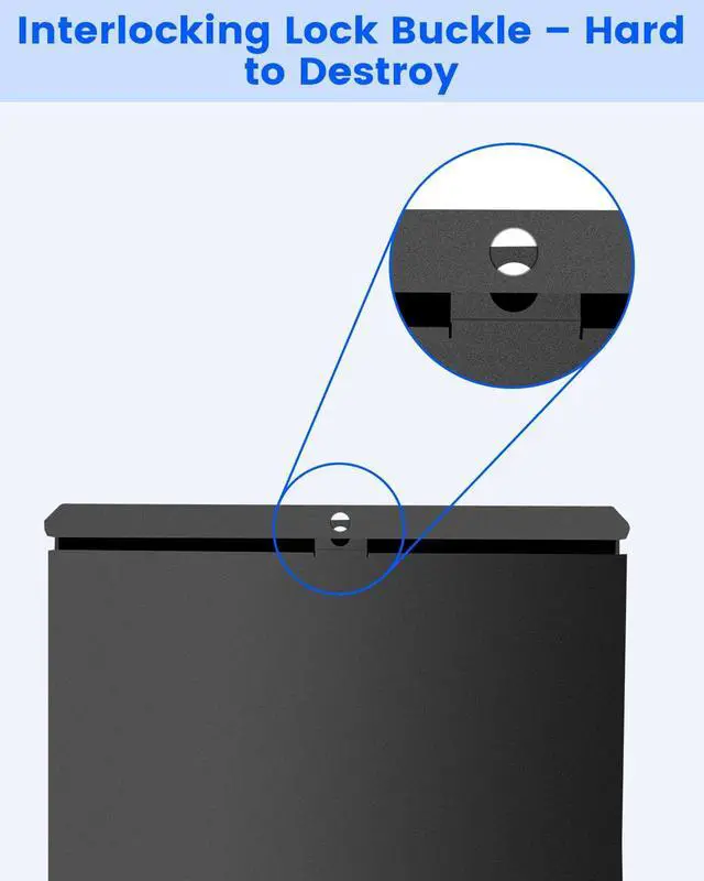 Alt view image 7 of 7 - Heavy Duty Steel DVR NVR Lock Box, Lockable CCTV Security Enclosure for POE Switch and Surveillance Camera System