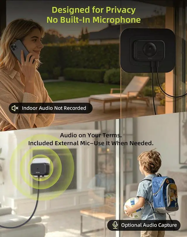 Alt view image 3 of 7 - WinEye Window Security Camera, Indoor Window Mounted Camera for Outdoor Home Security, 2.5K F1.0 Lens, GlareFree Through Glass, AI Motion & Person Detection, WiFi 6, No Subscription