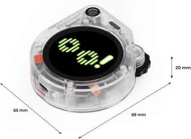 Alt view image 5 of 6 - 1pc SenseCAP Watcher W1-A Physical AI Agent, Clear Enclosure, Compatible with Home Assistant