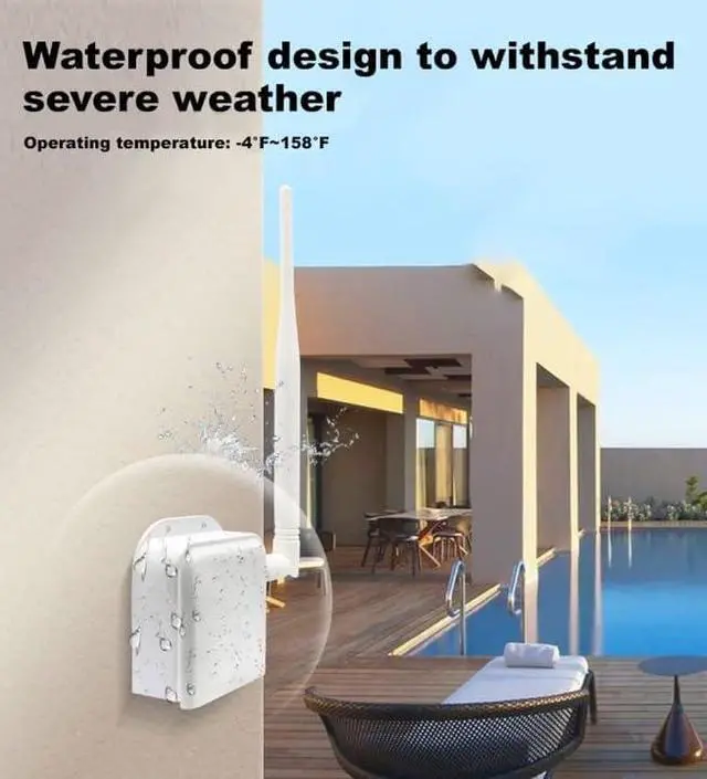 Alt view image 4 of 7 - Long Range Wireless Bridge, 2.4GHz, 20DBi Antenna, 2600ft Outdoor Range, Ethernet Port