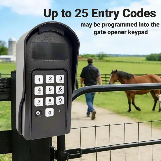 Alt view image 3 of 7 - FM137 Gate keypad Compatible with Mighty Mule Gate Opener Keypad for Mighty Mule Automatic Gate Openers 318mhz