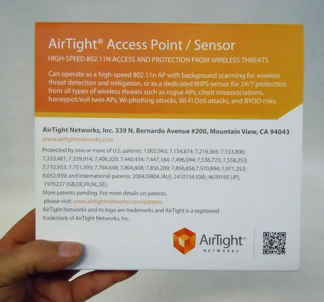 Alt view image 5 of 6 - Airtight Networks 802.11n POE Access Point SS-300-AT-C-55