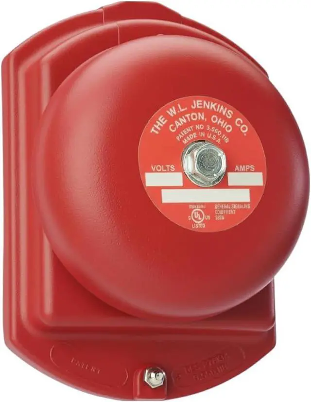 Alt view image 2 of 7 - Supering Bell Vibrating Bell, Gray or Red, 12V DC, Indoor 4.25 to 10 Inches (Gray, 8")