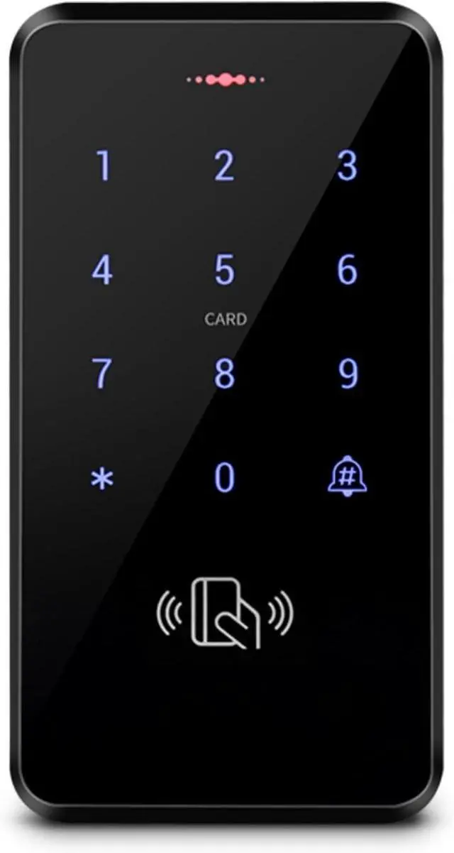Main image of IP68 Waterproof Touchscreen Access Control Keypad 3000 Users, ID Card / PIN Unlock, Flame-Retardant ABS, WG26/34, Backlit, DC12V for Home/Business/Garage