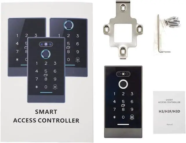 Alt view image 4 of 7 - Generic Facial Recognition Access Control Card Reader Biometric Fingerprint RFID Card Reader Door Entry System (Keypad Only)