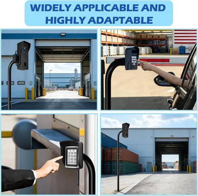 Alt view image 6 of 7 - 68" Universal Gooseneck Pedestal Post for Gate Opener Keypad, Heavy Duty Steel Burial Outdoor Mount, Compatible with Ghost Controls, Mighty Mule, Topens, CO-Z, Wireless/Wired Keypad & Intercom