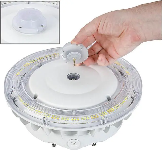 Alt view image 5 of 7 - LED Fixture Plug in Microwave Sensor, Plug and Play Microwave Motion Sensor for LED Linear High Bay UFO Canopy Light, DC 12V 3.5MM Audio Jack, BI-Level, Model# ANT-5-4T, 3-Pack
