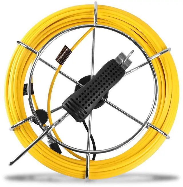 Alt view image 2 of 5 - 165FT/50M Replacement Cable for Sewer Pipe Camera, Waterproof, Semi-Rigid Materials, Compatible with Anysun, HBUDS, PRANITE Sewer Camera Models 7D1, 7D3A, 9D3A