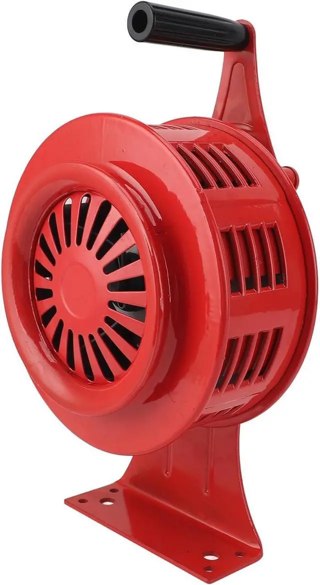 Main image of EBTOOLS Hand Crank Siren 125dB Loud Adjustable Volume for Emergency, Aluminum Alloy Manual Operated Sound Alarm for Factories, Homes, Schools, Flood Control (Red)