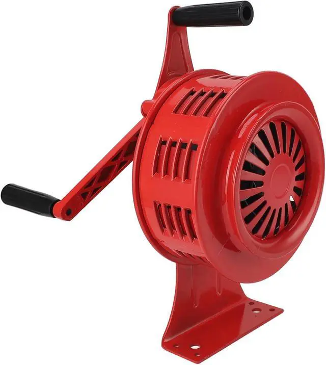 Alt view image 5 of 7 - EBTOOLS Hand Crank Siren 125dB Loud Adjustable Volume for Emergency, Aluminum Alloy Manual Operated Sound Alarm for Factories, Homes, Schools, Flood Control (Red)