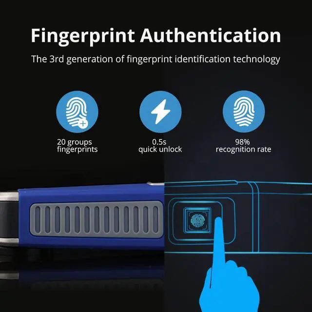 Alt view image 5 of 7 - JWM RFID Guard Tour System with Fingerprint, Flashlight, Voice Prompt