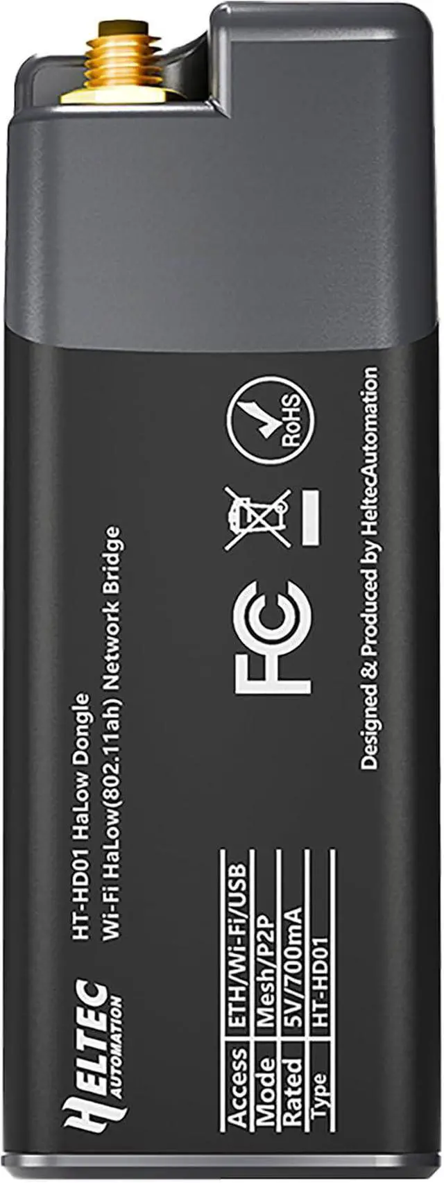 Alt view image 2 of 7 - Heltec Wi-Fi HaLow Dongle V2 27dBm 1-2KM Ultra-Long-Range USB Type-C Low Power Consumption Wireless Network Bridge IEEE 802.11ah 902-928MHz Supported Wi-Fi and Ethernet (STA Mode)