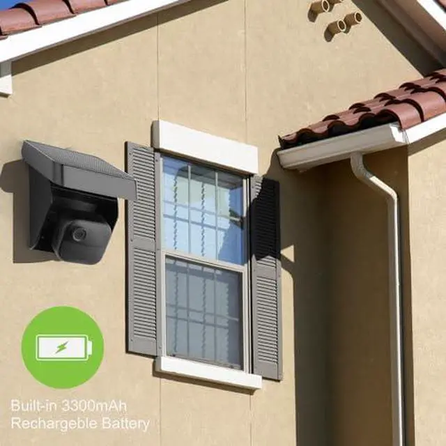 Alt view image 2 of 4 - Uogw 5PACK Solar Panel Charging Mount Compatible with Blink Outdoor 4 (4th Gen)/Blink Outdoor XT3/XT2/XT Camera,IP67 Weatherproof,Internal 3300mAh Battery Continuously for 365 Days
