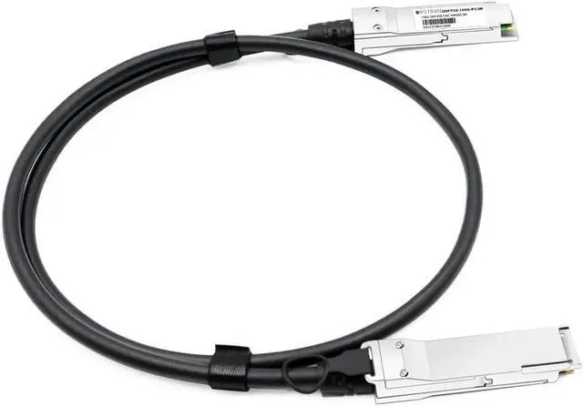 Alt view image 3 of 5 - 100G QSFP28 Passive Direct Attach Copper Twinax Cable Compatible with NVIDIA MCP1600-C003E30L 3m (10ft)