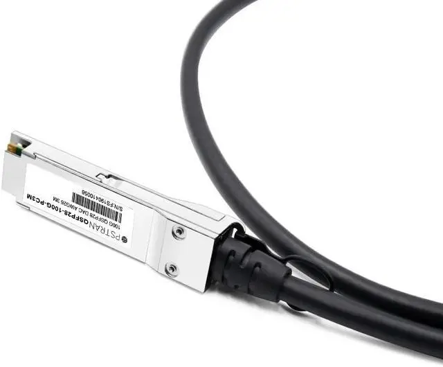 Alt view image 5 of 5 - 100G QSFP28 Passive Direct Attach Copper Twinax Cable Compatible with NVIDIA MCP1600-C003E30L 3m (10ft)