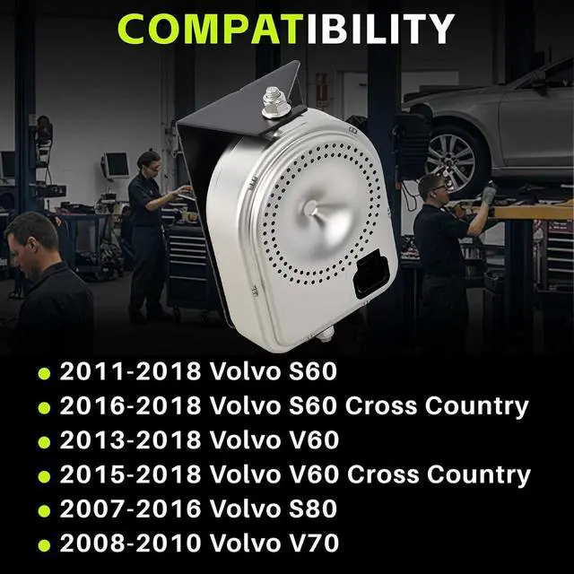 Alt view image 2 of 6 - 30659883 Alarm Siren Compatible with Volvo S60/V60/V70/S80/XC60/XC70 Replace 30659882 31623972
