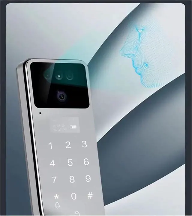 Alt view image 4 of 6 - smart Lock Face Recognition Smart Lock Biometric Digital Keyless Entry Door Lock Video Doorbell, for Home and Office