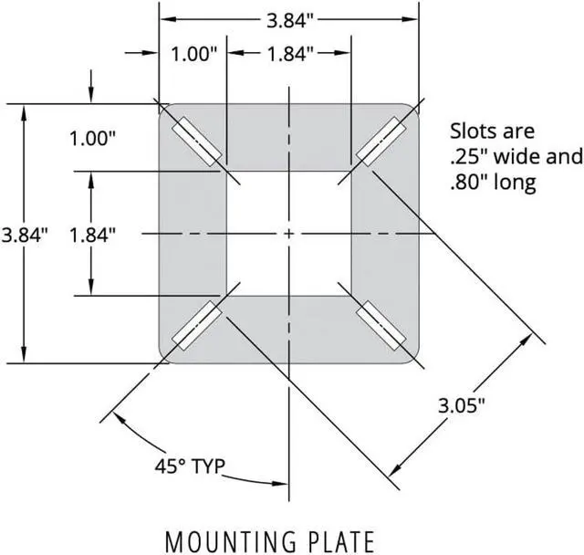 Alt view image 2 of 6 - Inteset Gooseneck Pad Mount One Piece Pedestal for Card Readers and Access Control Keypads-42 inch