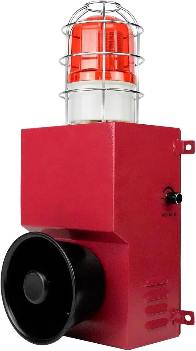 Main image of Industrial Siren Alarm 130db IP65 Waterproof Outdoor Loud Horn Indoor 150W Emergency Security Self-Contained Siren with Strobe Light AC220V SLA-900M