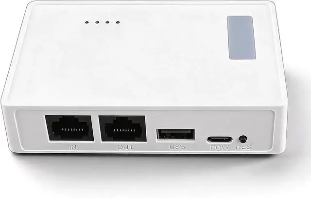 Main image of USB Wireless Print Server, Convert USB Printer to WiFi Printer with 480Mbps USB2.0 Port and 100Mbps LAN Bridge, Support 4 Printers via USB Hub for OS X