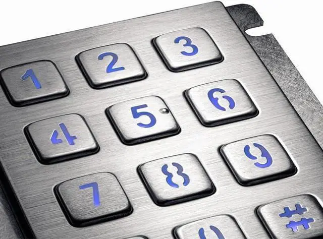 Alt view image 4 of 7 - Panel Mount 3x4 Matrix USB Connector Outdoor IP65 Waterproof Metal Numeric Backlight Keypad(Matrix Interface,Esc and Enter)