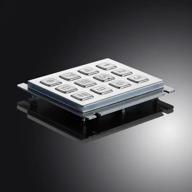 Alt view image 3 of 7 - Panel Mount 3x4 Matrix USB Connector Outdoor IP65 Waterproof Metal Numeric Backlight Keypad(Matrix Interface,Esc and Enter)