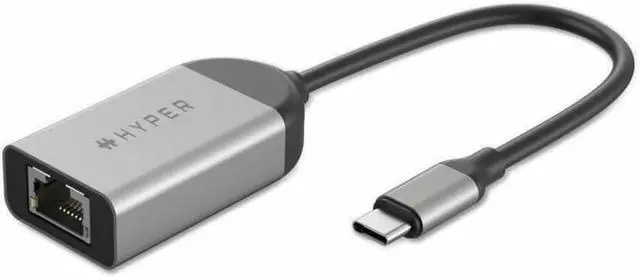 Alt view image 4 of 5 - HyperDrive USB C to Ethernet Adapter - High-Speed 2.5Gbps LAN Connectivity for Chromebooks, Laptops, USB-C Devices, Ultra-Portable, Durable USB to Ethernet Adapter