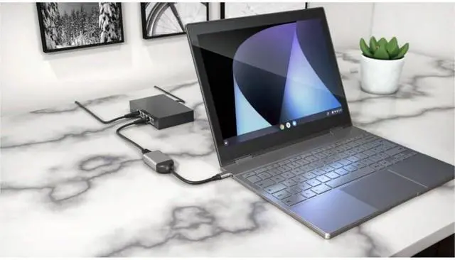 Alt view image 2 of 5 - HyperDrive USB C to Ethernet Adapter - High-Speed 2.5Gbps LAN Connectivity for Chromebooks, Laptops, USB-C Devices, Ultra-Portable, Durable USB to Ethernet Adapter