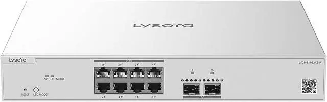Main image of LS2P-8MG2XS-P 8-Port 2.5G PoE+ Managed Switch