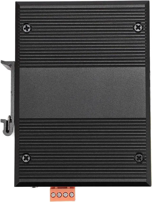 Alt view image 2 of 7 - 5 Port Industrial Ethernet Switch, DIN Rail Mount POE Switch with 1 Uplink, Wide Operating Temperature 40°C to 80°C, 10/100Mbps Industrial Network Switch for Smart Grid and Harsh E