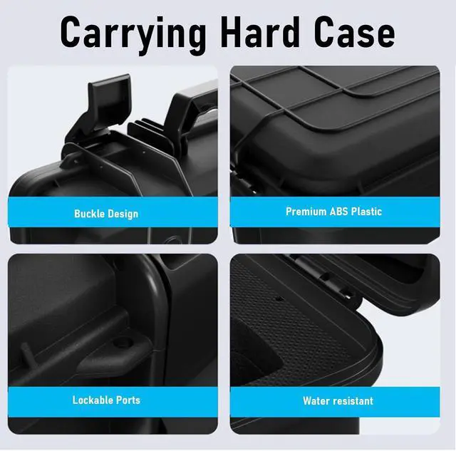 Alt view image 2 of 7 - Hard Box Compact Compact Satellite Piupent Foam for Flat Adapter