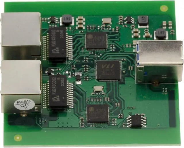 Alt view image 3 of 5 - KALEA-INFORMATIQUE USB 3.0 to 2 Port RJ45 LAN GIGABIT Ethernet 10 100 1000 with ASIX AX88179 Dual Chipset