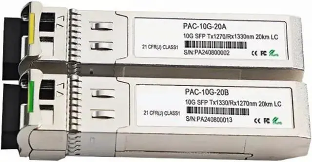 Main image of 1pc 10G SFP 20KM WDM SFP+ 1270/R1330nm LC 10G sfp Module Transceiver 10gbps Module 10g sfp lc Fiber Fully Compatible
