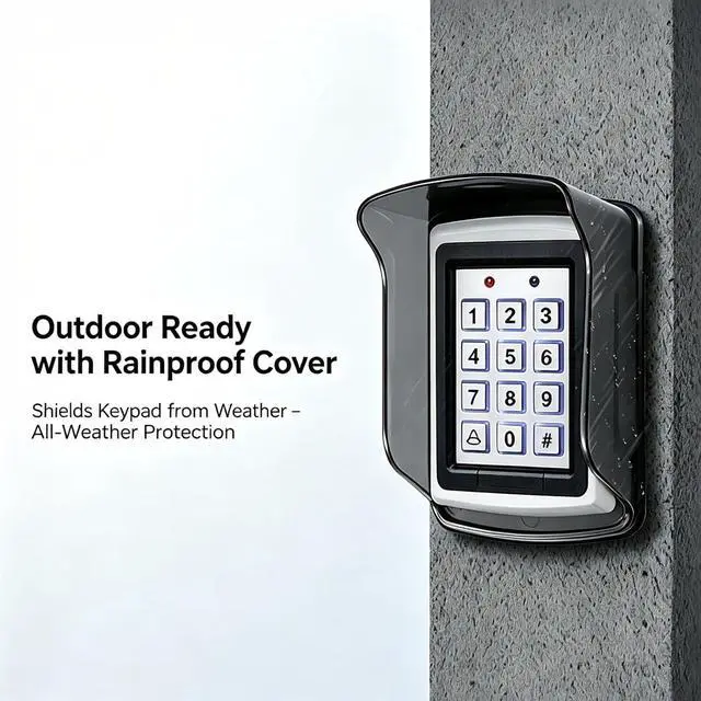 Alt view image 3 of 7 - YiToo Outdoor Access Control Kit with Heavy-Duty 600lb Magnetic Lock